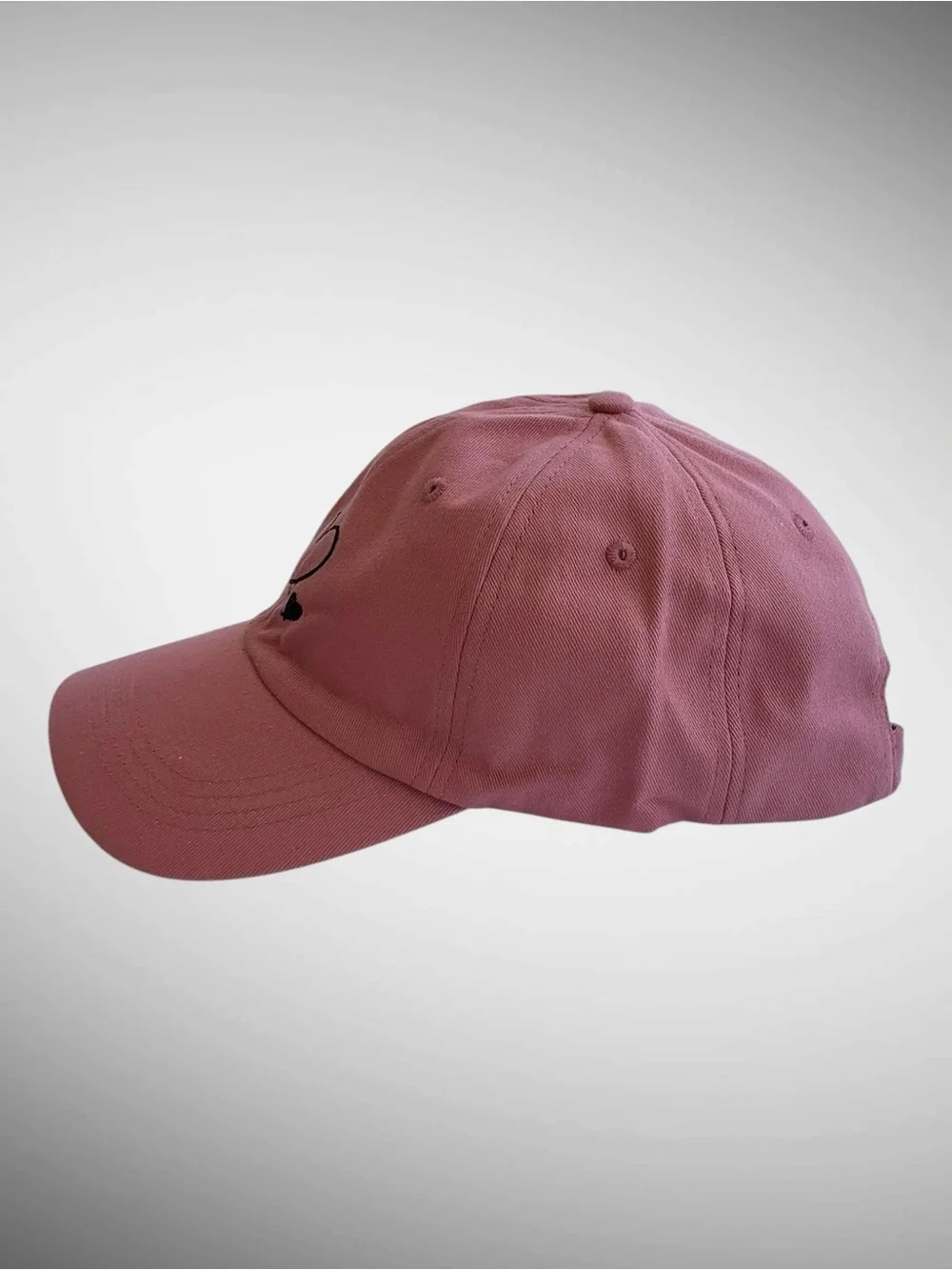 Pink Heart Embroidered Adjustable Baseball Cap Women’s Hat NWT